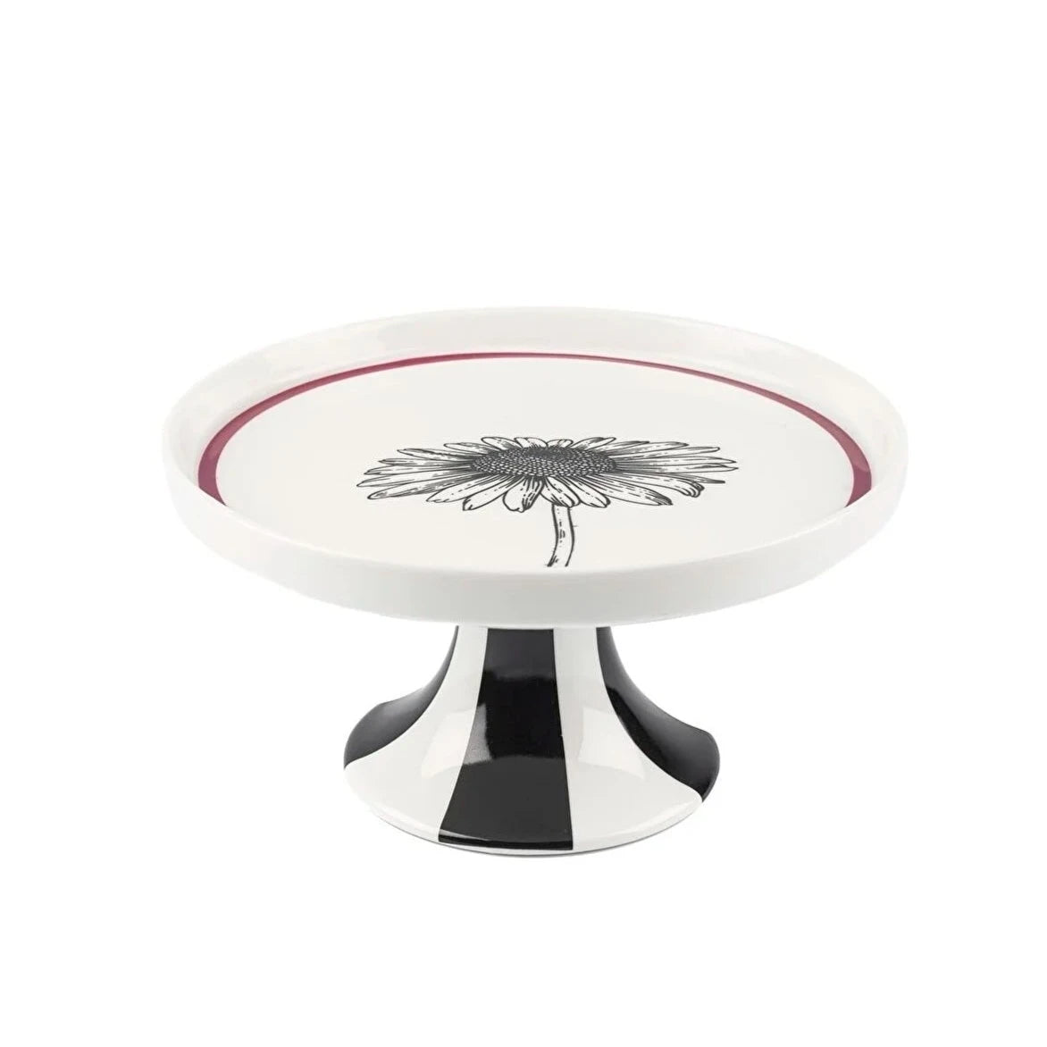 Serving Striped Cake Plate