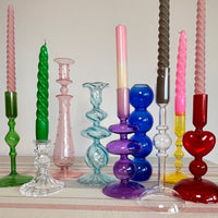 Onda Glass Candleholder