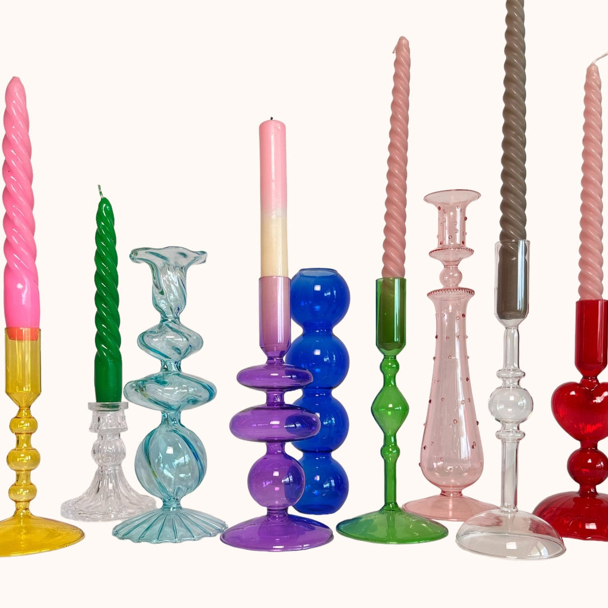 Glass Candleholder