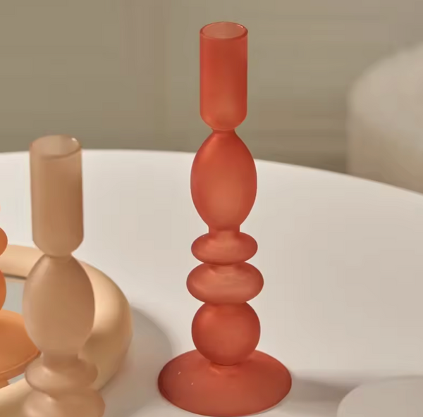 Terracotta red Candleholder