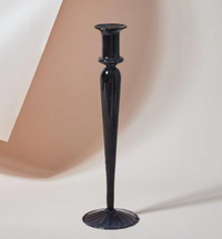 Sage Black Candleholder
